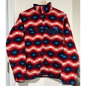 Patagonia Synchilla Fleece Aztec Snap-T Pullover Sweater
